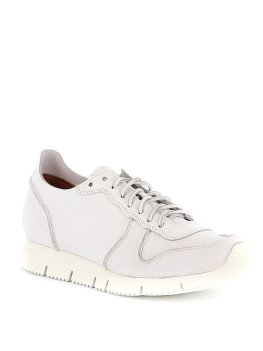 Buttero Carrera white calfskin leather trainer sneakers